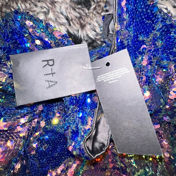 NWT $560 RTA Ansel Sequin Dress Ecstasy, size 8 - Picture 9 of 11
